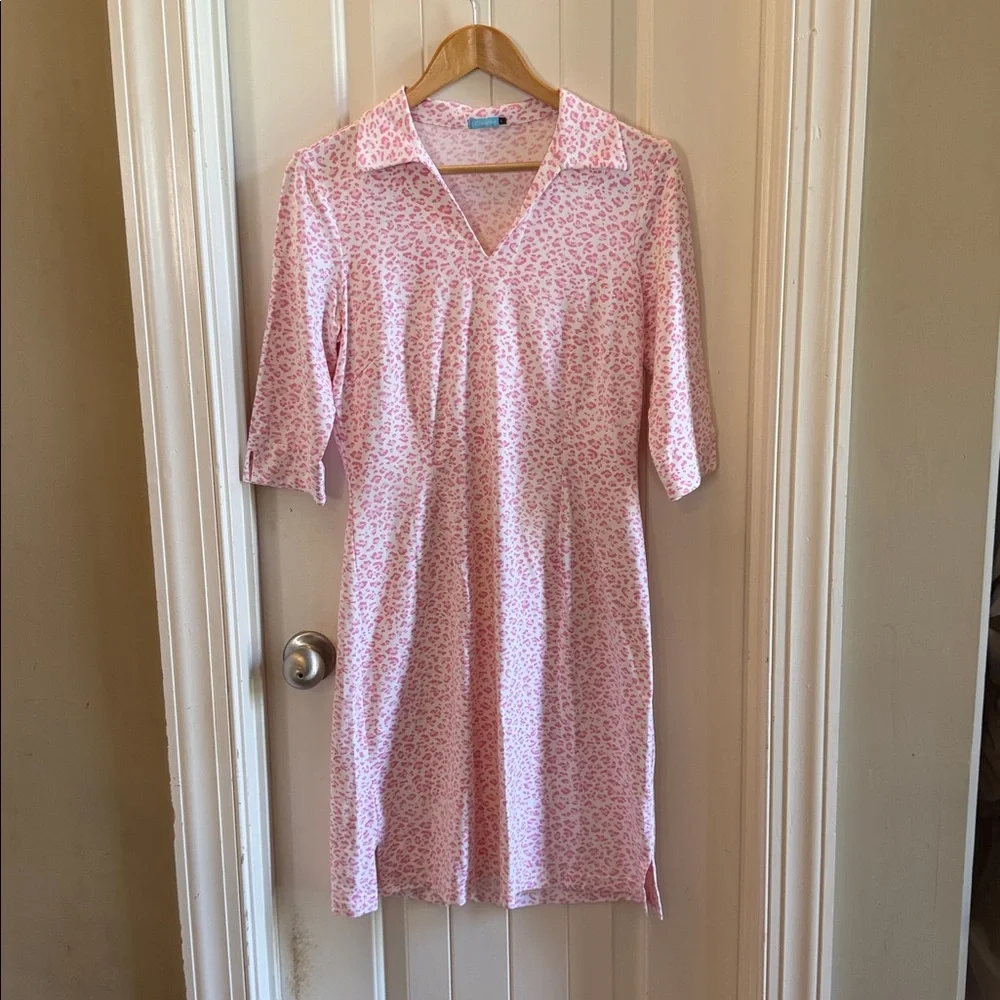 J McLaughlin pink and white dress - Picture 2 of 5